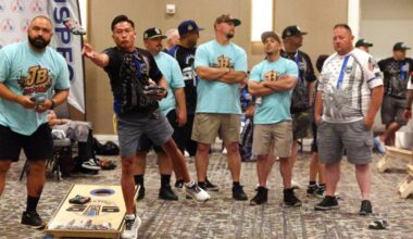 Cornhole players rarely miss in U.S. Police and Fire Championships