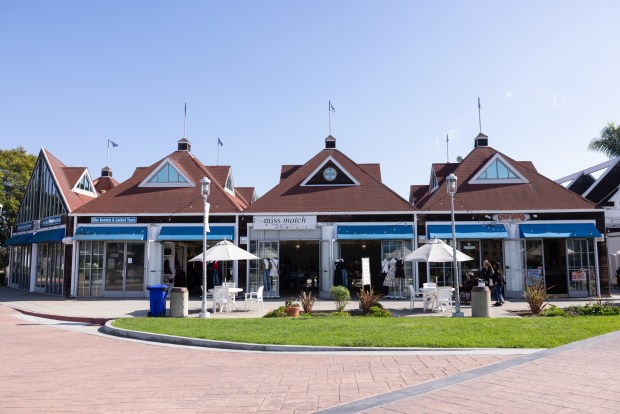 The Coronado Ferry Landing shopping complex, as pictured on Nov. 5, 2025 in Coronado, CA. Built in 1987, the center features 38,010 square feet of shops and restaurants, including Peohe's, Lil' Piggy's Bar-B-Q and Village Pizzeria. (Ana Ramirez / The San Diego Union-Tribune)