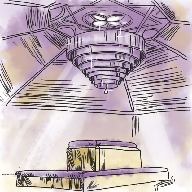 A rendering of the Sealing Room, where marriages are performed, at the San Diego California Temple. (Michelle Guerrero / The San Diego Union-Tribune)