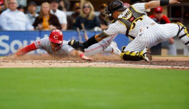 Padres hit, bunt way to victory over Reds in series opener