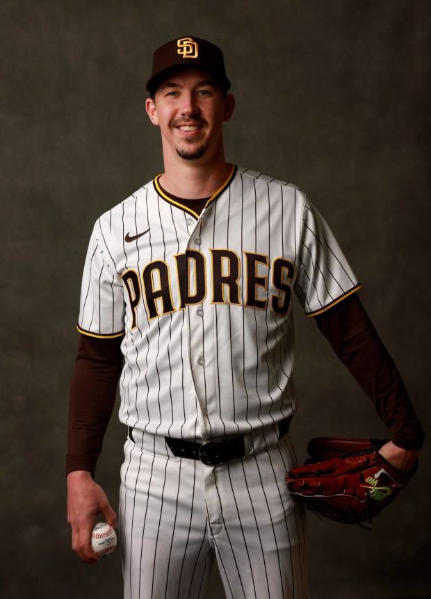 Peoria, AZ - February 18: Walker Buehler #10 of the San Diego Padres poses for a portrait on February 18, 2026 in Peoria, Arizona. (K.C. Alfred / The San Diego Union-Tribune)