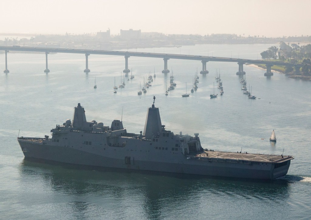 Marine missing from naval ship off Southern California coast