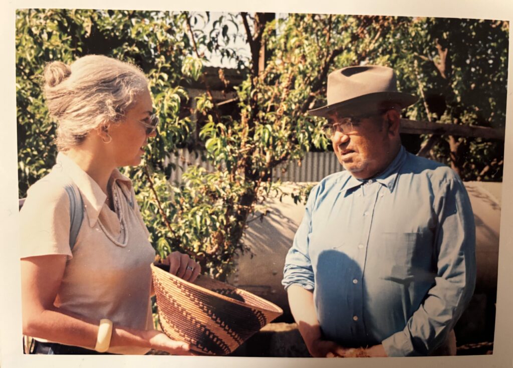 Sally McLendon interviewing Ralph Holder in the 1970s