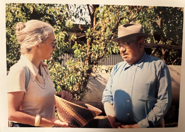 Sally McLendon interviewing Ralph Holder in the 1970s