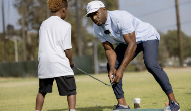'Golf is a game of life': Football legend Reggie Bush takes to the course to mentor young players
