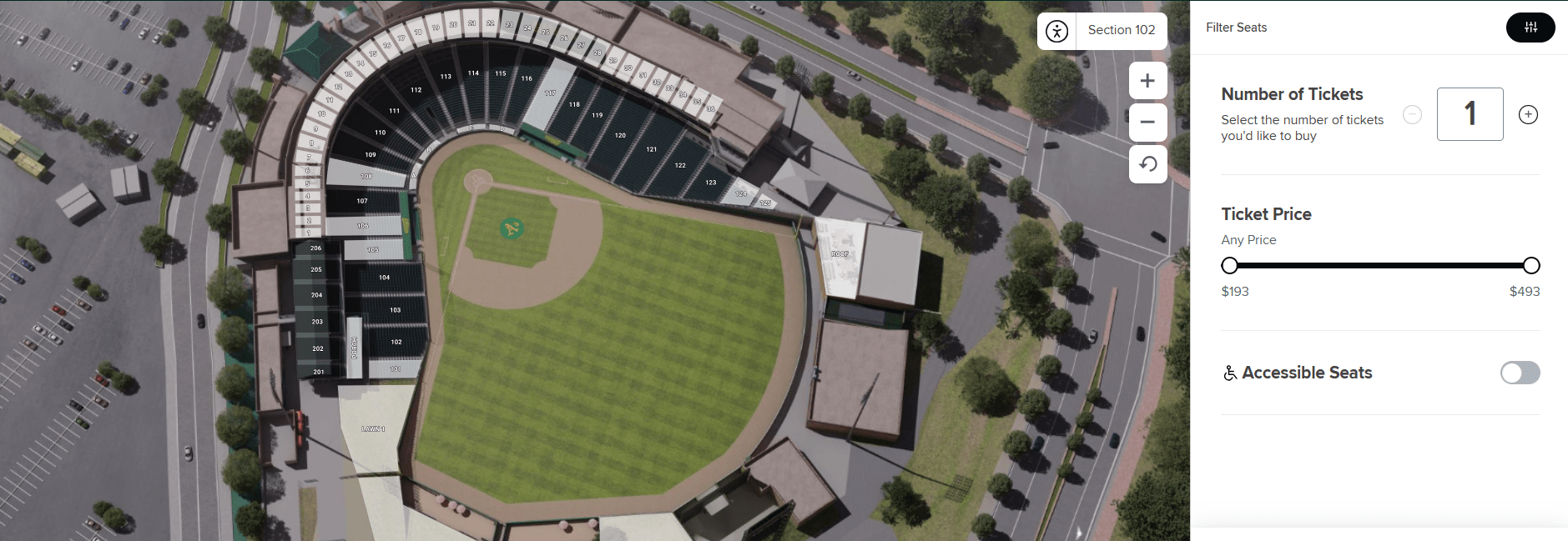 Ticket Prices for Dodgers/Athletics in 2026