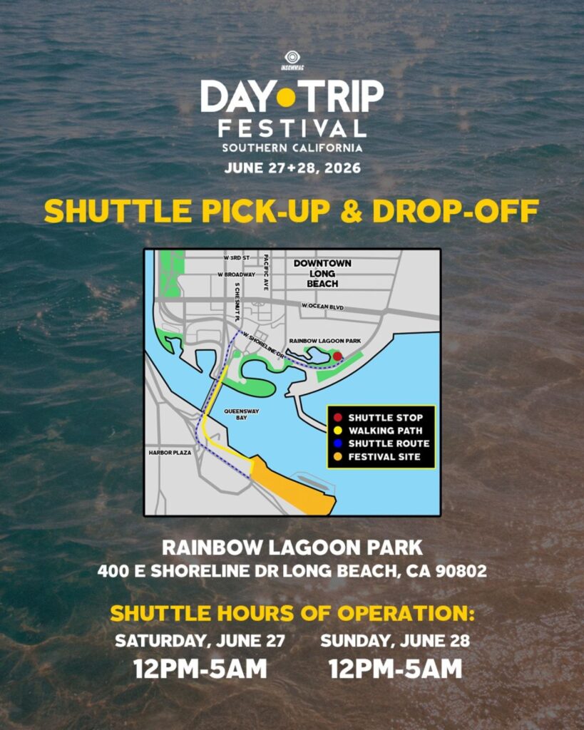 Shuttle pick-up and drop-off for Day Trip 2026. (Day Trip)
