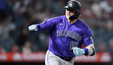Goodman's 3-run homer and Rumfield's sac fly help Rockies rally for 9-8 win over Angels