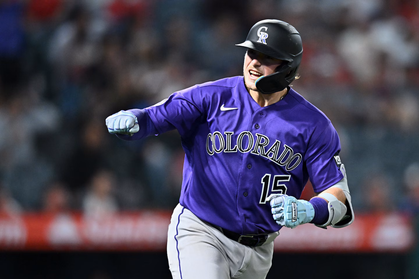 Goodman's 3-run homer and Rumfield's sac fly help Rockies rally for 9-8 win over Angels
