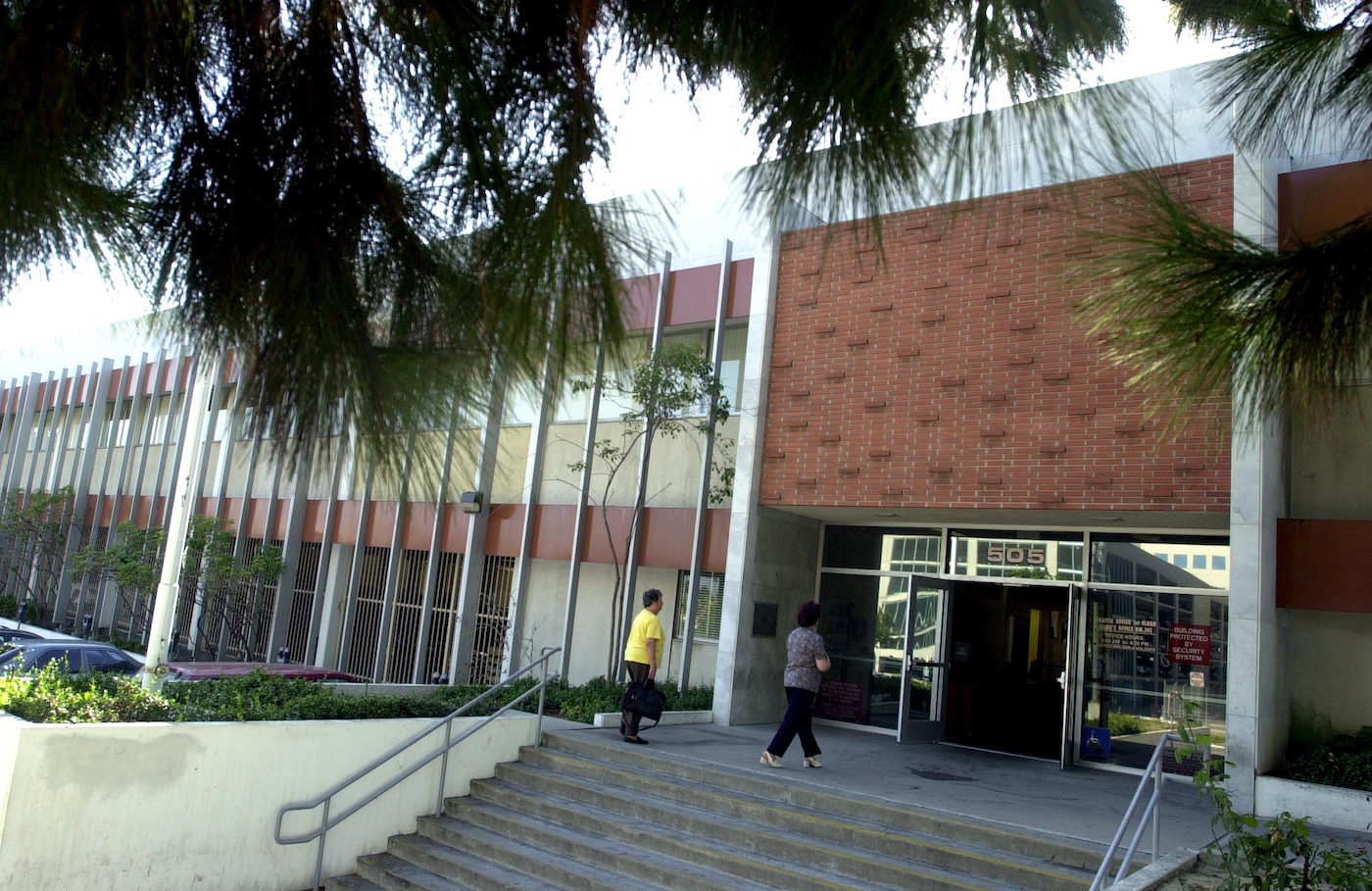 The San Pedro courthouse on Sept. 18, 2002, when rumors...