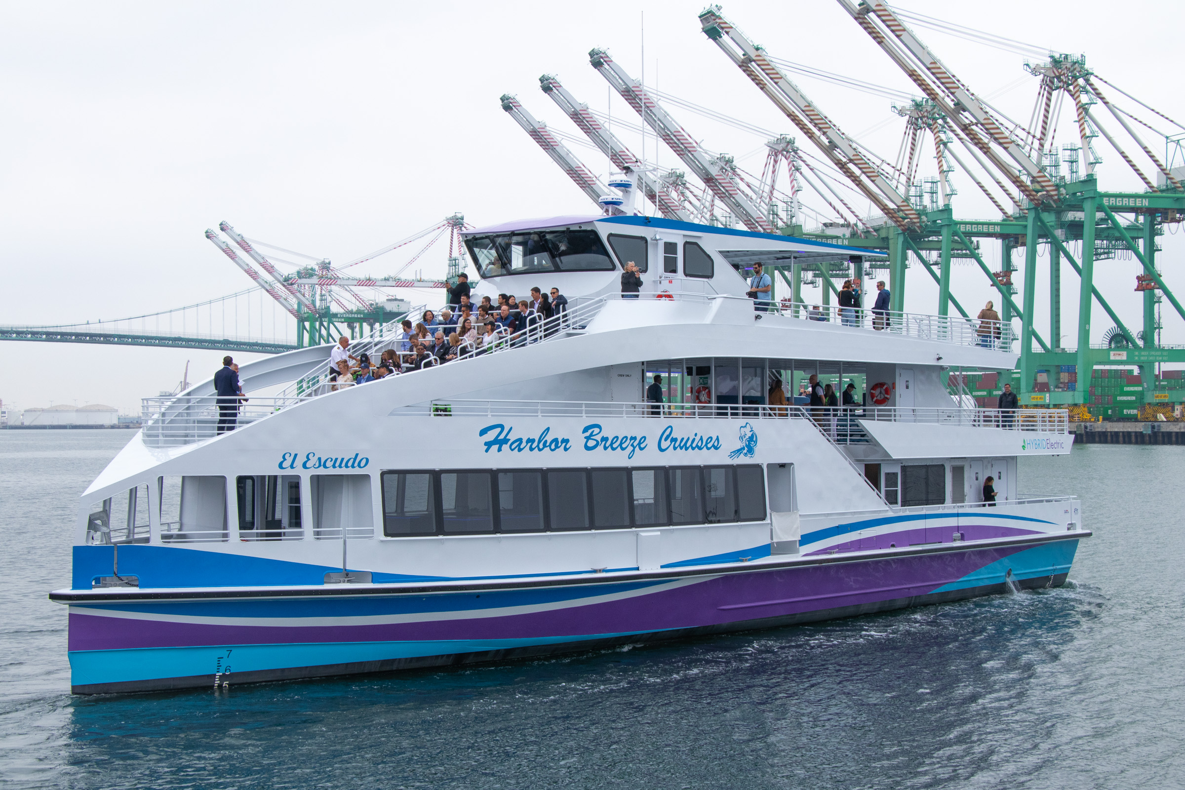 A new hybrid, 350-passenger vessel — El Escudo — made...