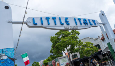 July in San Diego's Little Italy neighborhood
