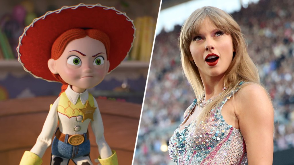 Taylor Swift Takes 'Toy Story 5' Red Carpet In Los Angeles