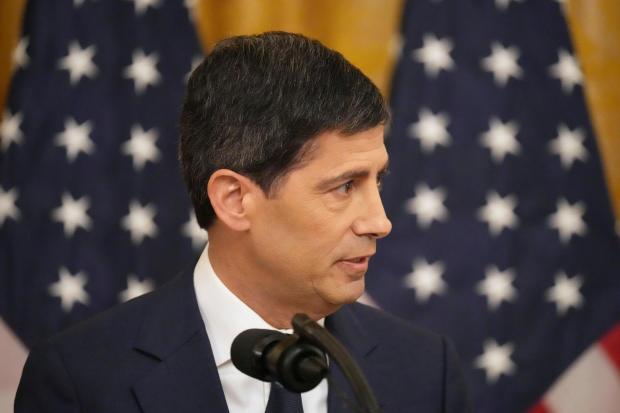 Federal Reserve Chairman Kevin Warsh speaks during his swearing-in.