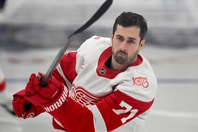Detroit Red Wings captain Dylan Larkin Detroit Red Wings captain Dylan Larkin