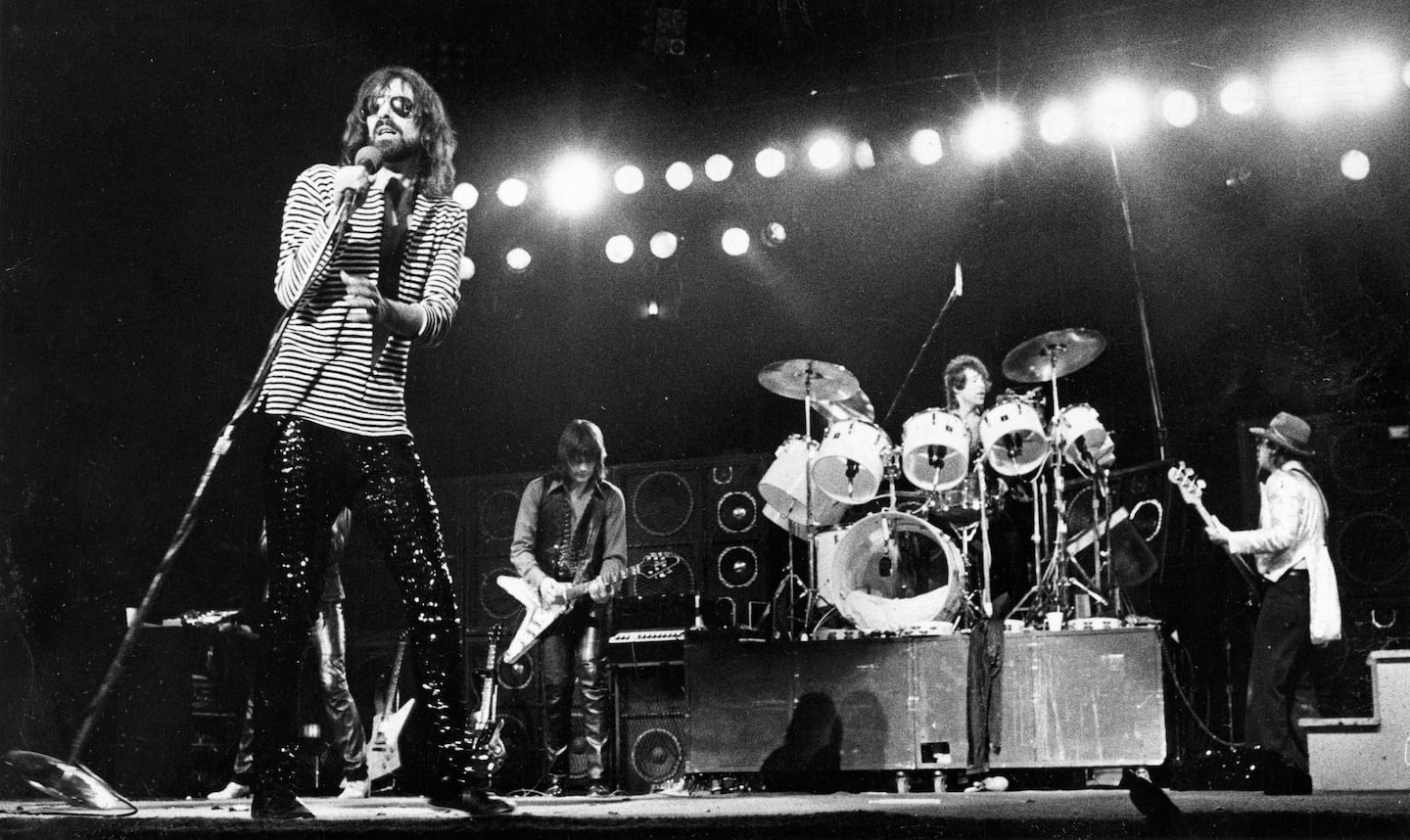 Peter Wolf leads The J. Geils Band at a 1979 concert at The Boston Garden.