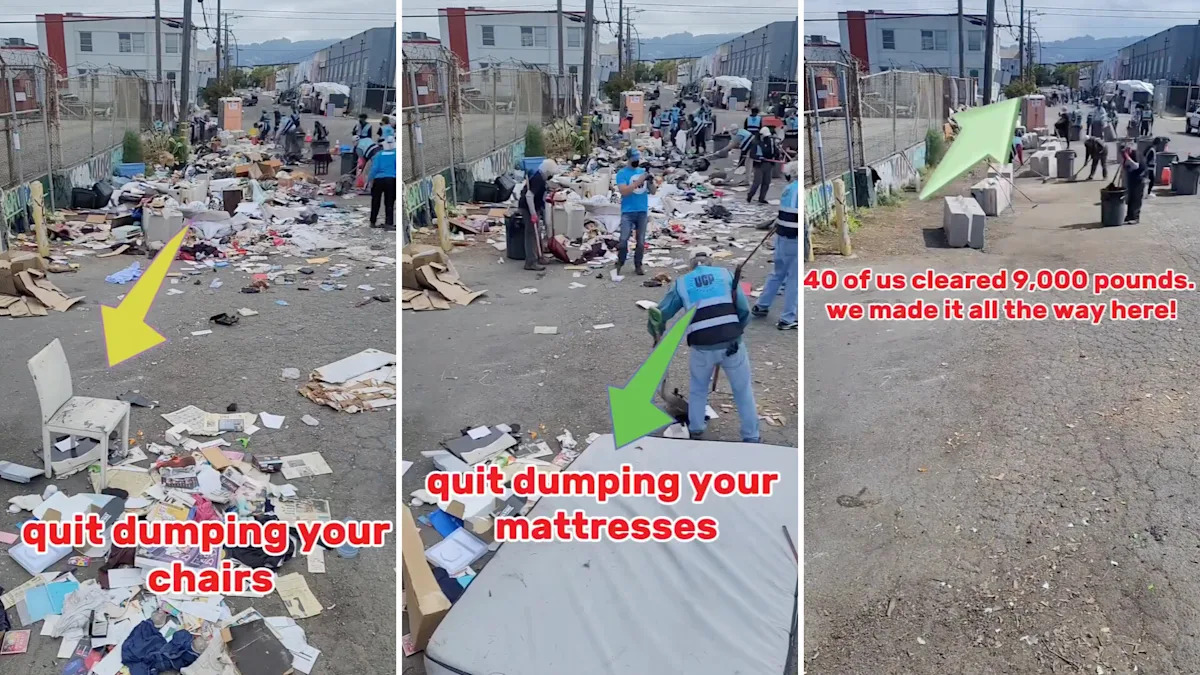 Oakland dumping site looks unrecognizable after 40 volunteers tackle it for just 2 hours