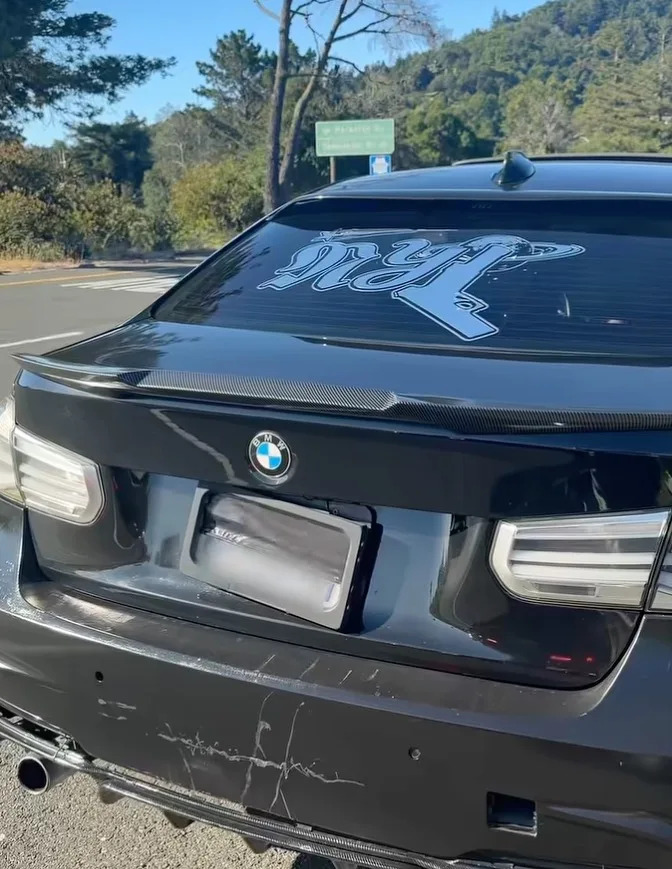 The gadget is straight out of a comic book attached to a vehicle’s license plate. Facebook/CHP – MARIN