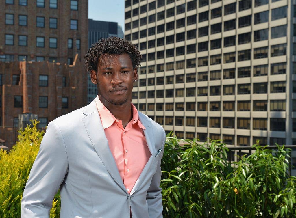 NFL Player Aldon Smith Portrait Session on June 21, 2013 in New York City