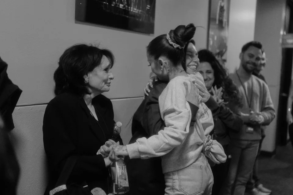 Ariana Grande’s mother, Joan, was backstage attending the opening night of “The Eternal Sunshine” world tour on Saturday, June 6 at Oakland Arena. (Credit: Katia Temkin)