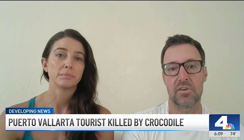 Jamie Yetter, her fiancé Chris Bury and her teenage daughter were staying at the hotel and relaxing by the pool when they heard screams coming from the beach. NBC