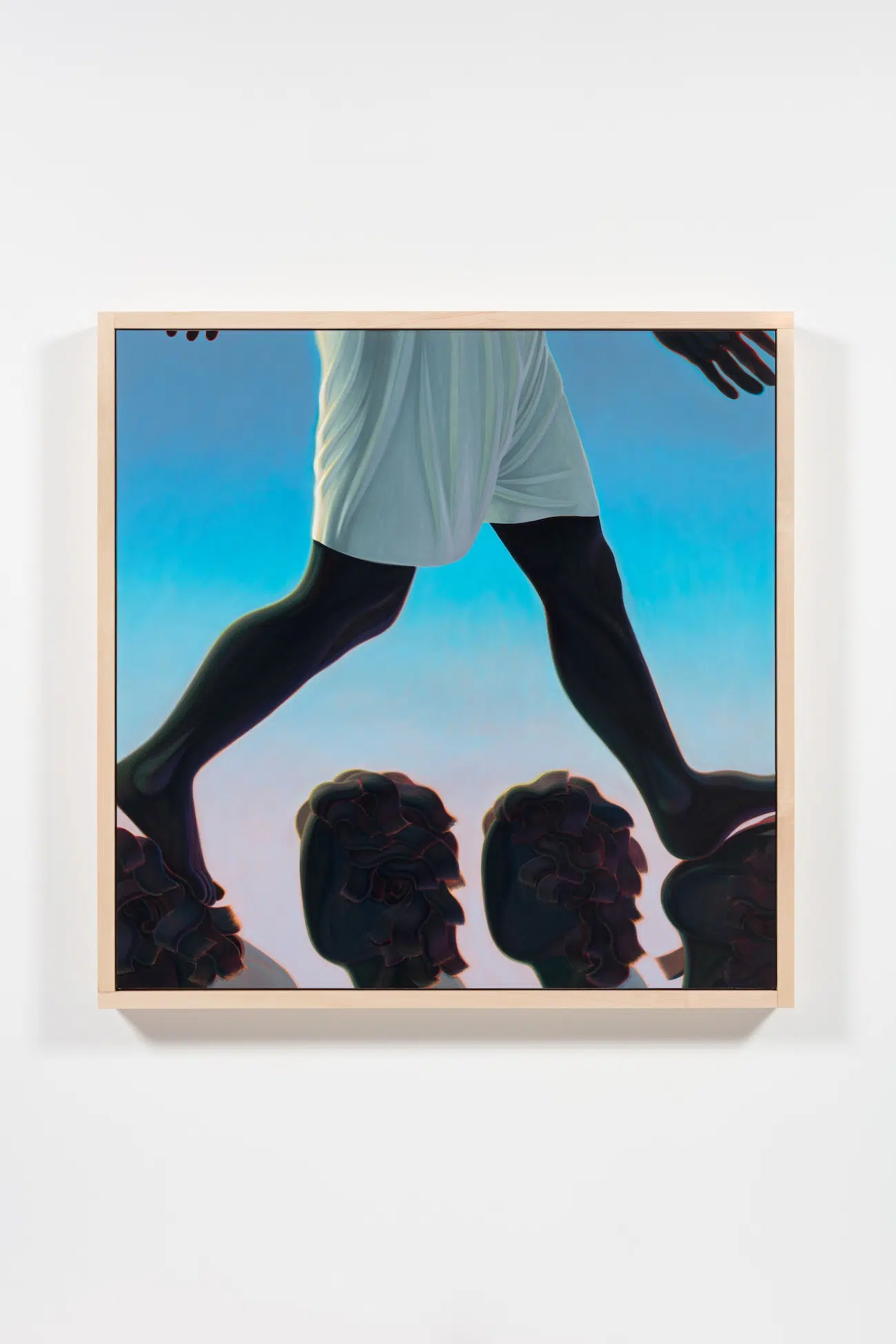 Painting of walking figure.