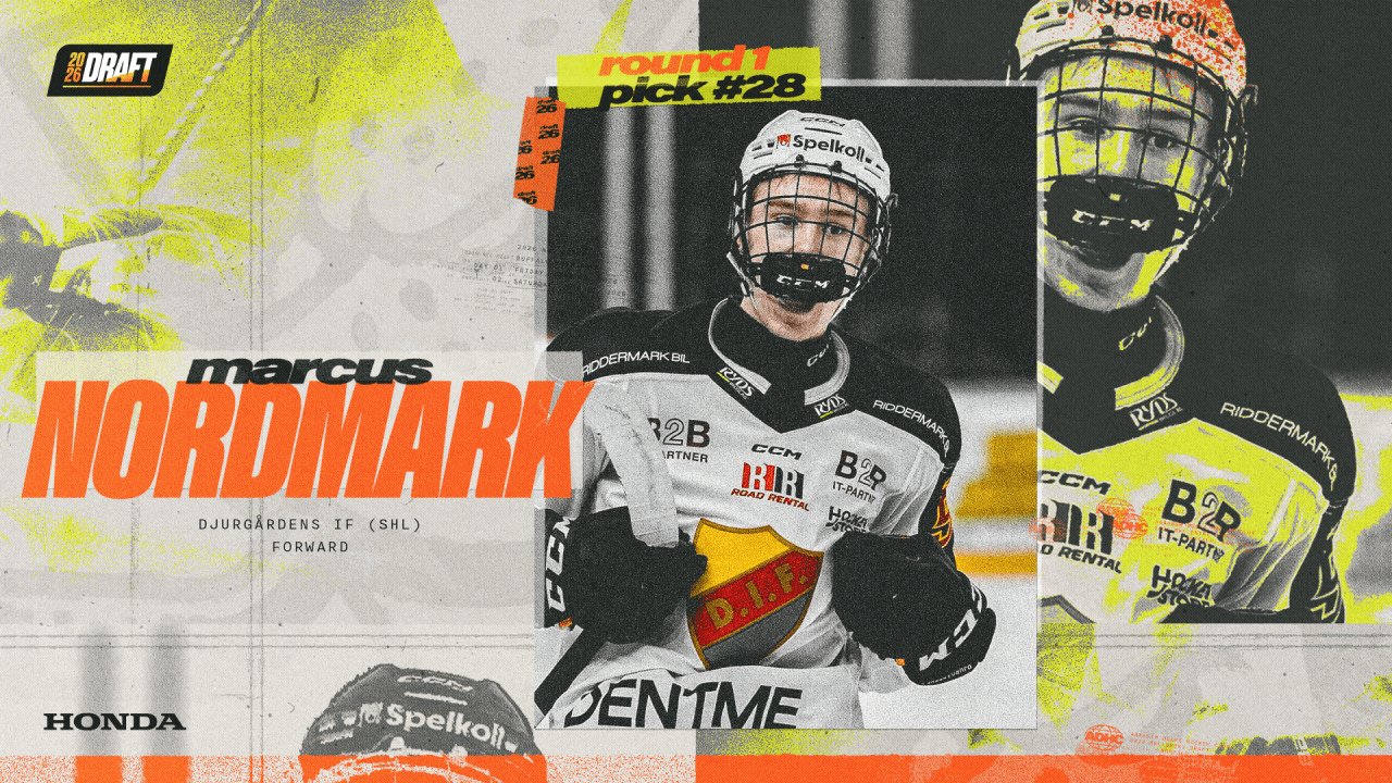 Ducks Select Winger Nordmark with 28th Pick of NHL Draft