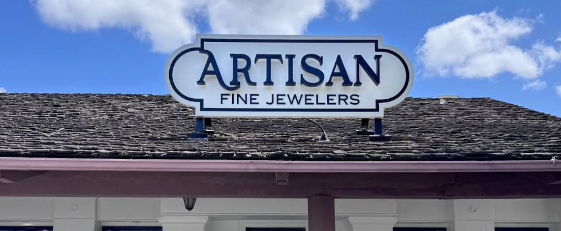 store sign on top of building