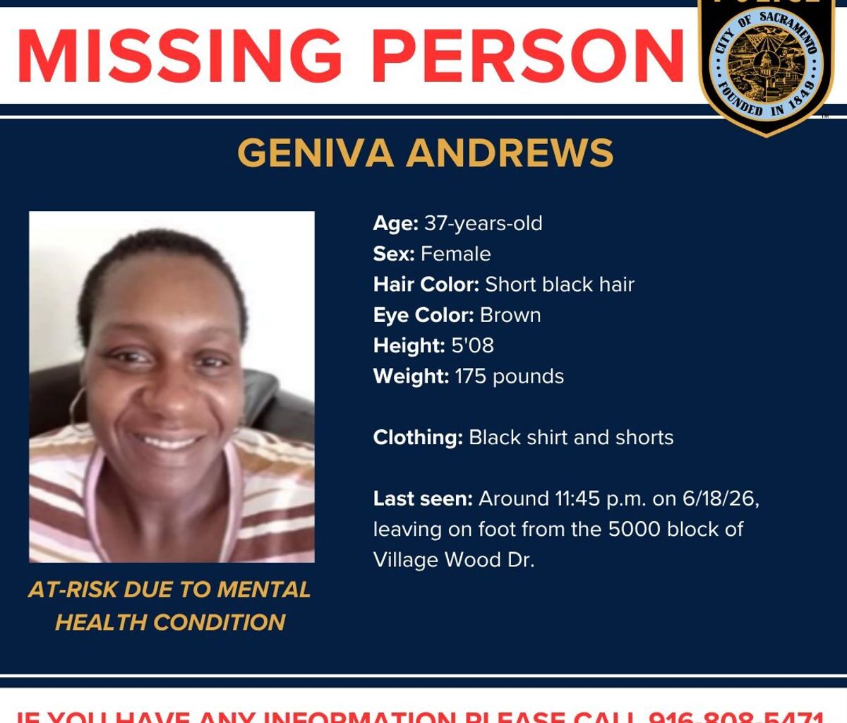 Sacramento Police Seek Help To Find At-Risk Missing Woman