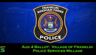 Aug 4 Ballot: Village of Franklin Police Services Millage