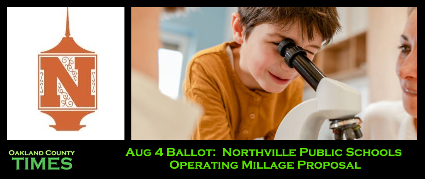 Aug 4 Ballot: Northville Public Schools Operating Millage Proposal