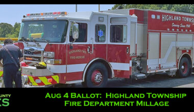 Aug 4 Ballot: Highland Township Fire Department Millage