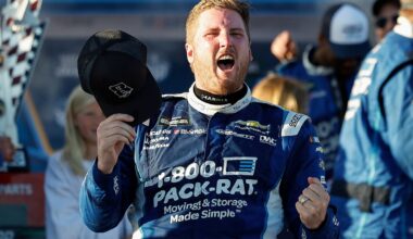 Austin Hill wins dramatic NASCAR O'Reilly San Diego race in last-lap pass