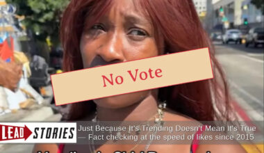 Fact Check: 'Skid Row' Woman Who Says She Was Paid $5 To Vote For Karen Bass Is Registered To Vote In Inglewood, Not Los Angeles