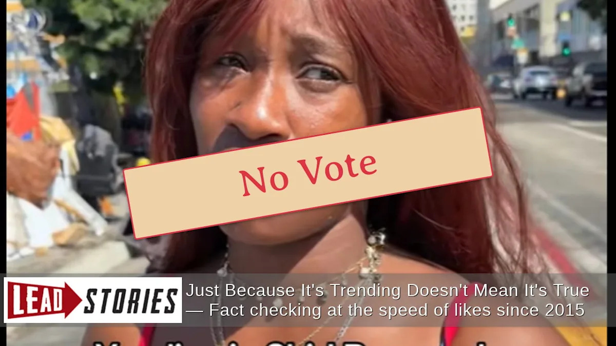 Fact Check: 'Skid Row' Woman Who Says She Was Paid $5 To Vote For Karen Bass Is Registered To Vote In Inglewood, Not Los Angeles