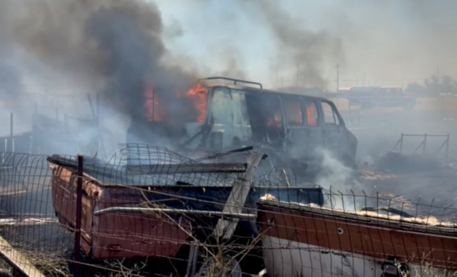 Grass fire destroys several outbuildings in south Sacramento County