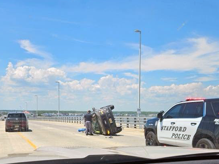 Pickup Flips On Route 72 Causeway, Backs Up LBI Traffic For Miles