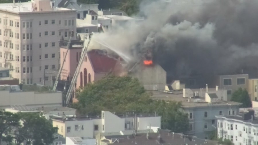 Historic San Francisco church gutted by fire