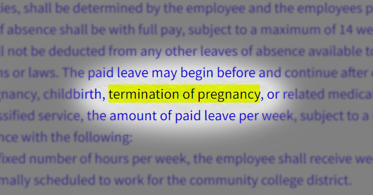 California teacher pregnancy leave bill could create paid leave for abortions