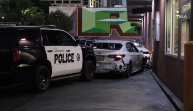 Pursuit suspect strikes 4 pedestrians, police officer – NBC Los Angeles