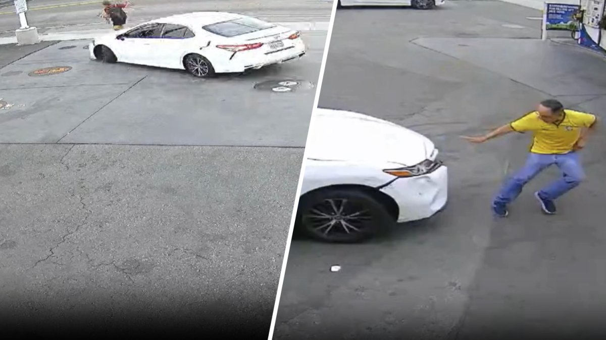 Video shows car strike people at gas station in Culver City rampage – NBC Los Angeles