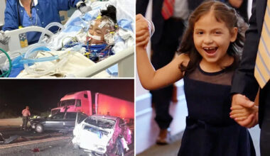 California 7-year-old left with half a skull after crash involving undocumented truck driver shares touching moment with Trump’s top brass