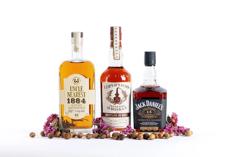 Bottles of Tennessee whiskey