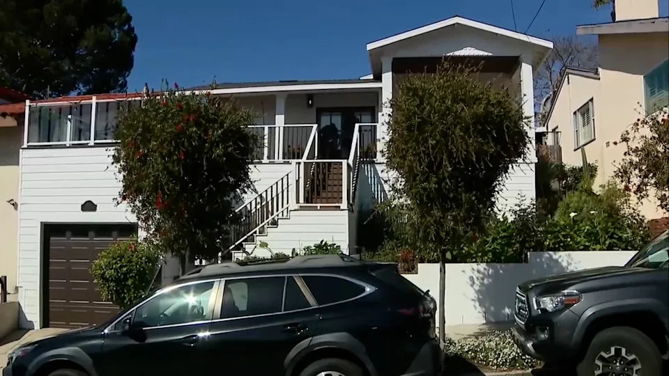 Alberto Carvalho's white two-story home in San Pedro, California
