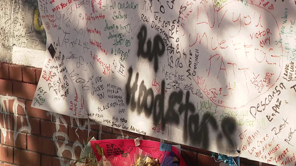 <div>A memorial for the May 16, 2026 victims on International Boulevard in Oakland.</div>