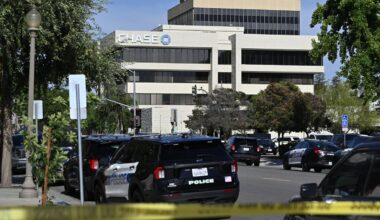 Man barricades himself inside Southern California bank with hostages, police say