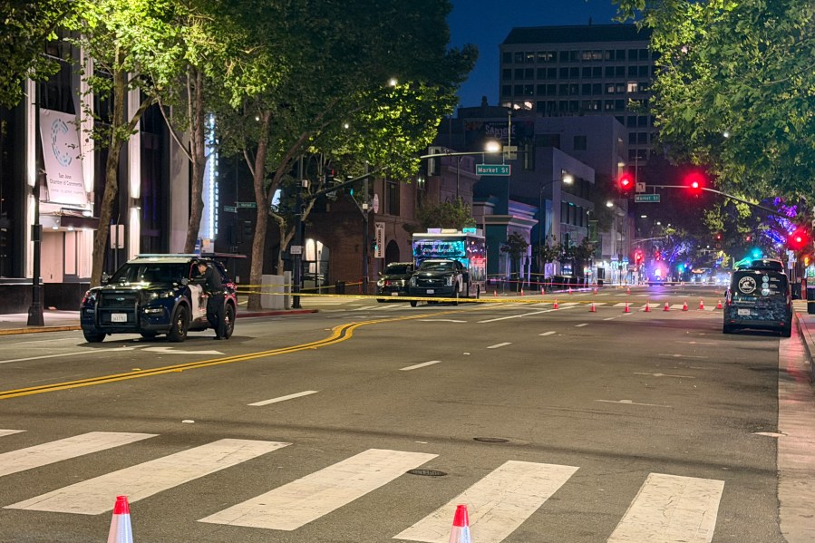 1 dead, 1 seriously hurt in downtown San Jose shooting