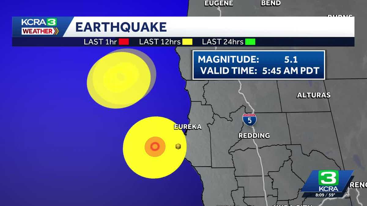 Magnitude 5.1 earthquake rattles off California coast