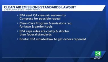 CA sues Trump for sending clean air waivers to Congress