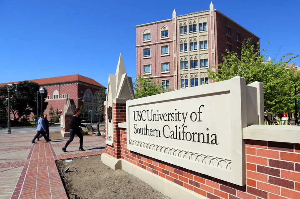 The University Village area of the University of Southern California. AP